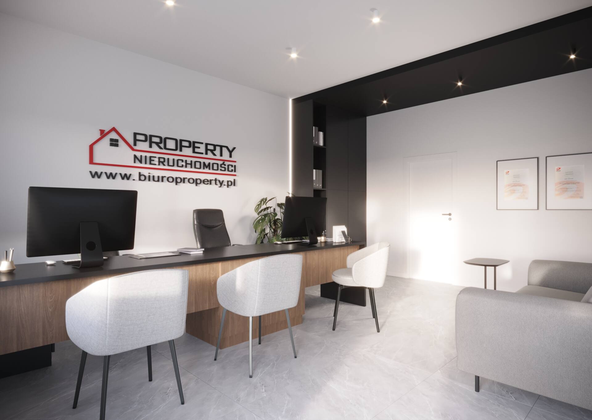 Wnętrze biura PROPERTY przy ul. Młyńskiej 6 w Busku-Zdroju