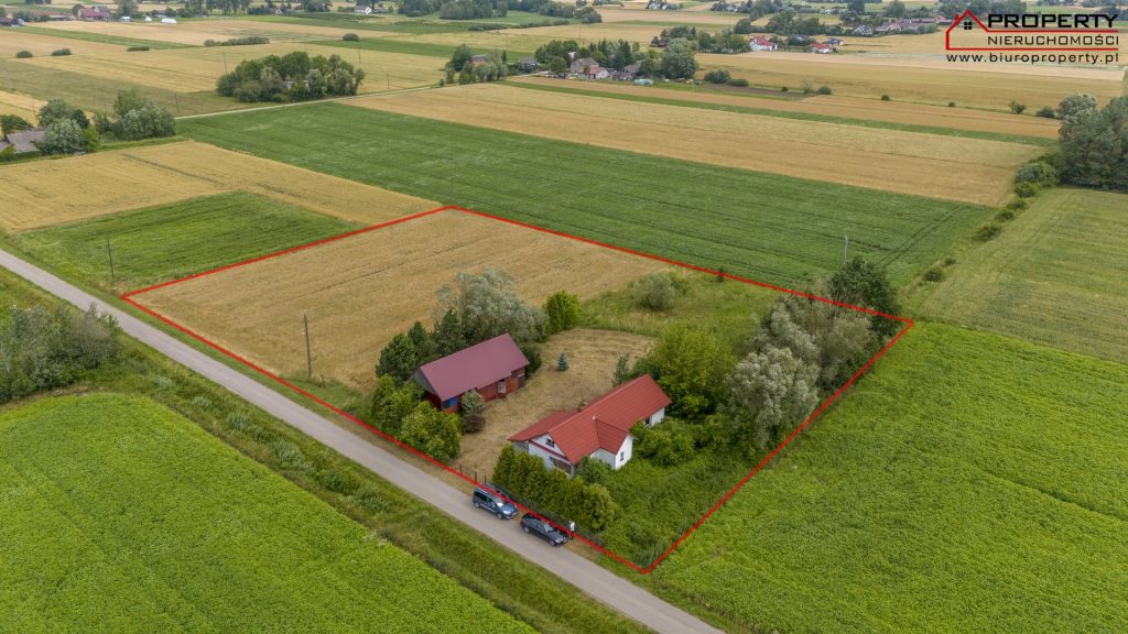 Dom 90m2 na działce 6100m2, Oblekoń, gmina Pacanów