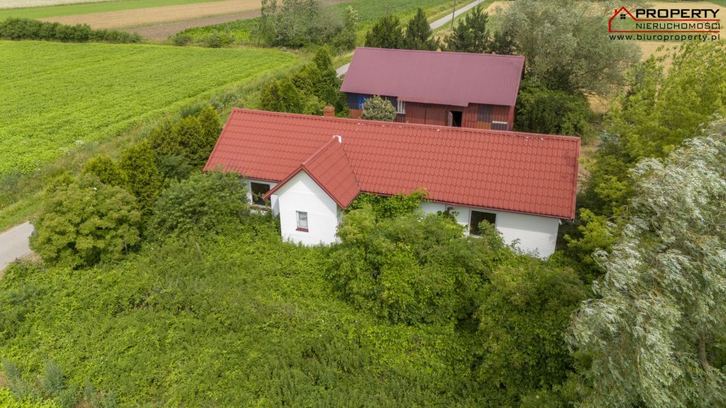 Dom 90m2 na działce 6100m2, Oblekoń, gmina Pacanów