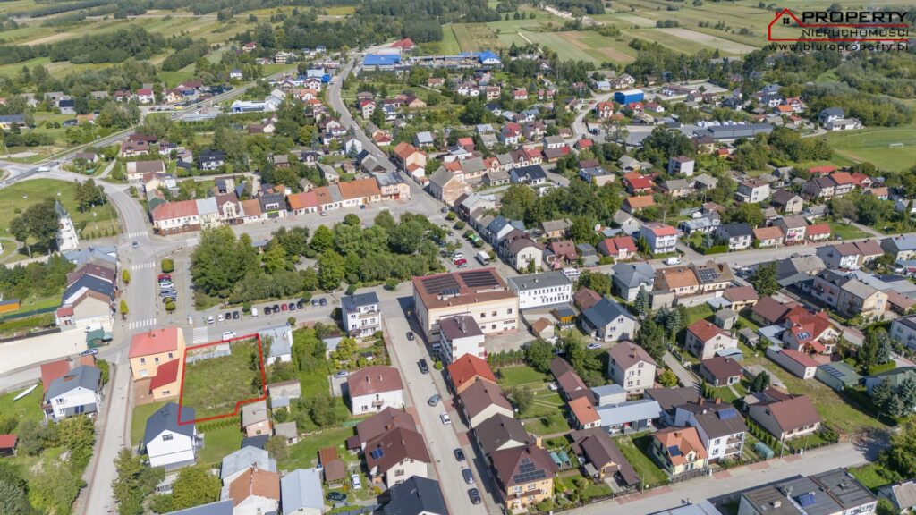 Działka inwestycyjna 731 m² – centrum Nowego Korczyna