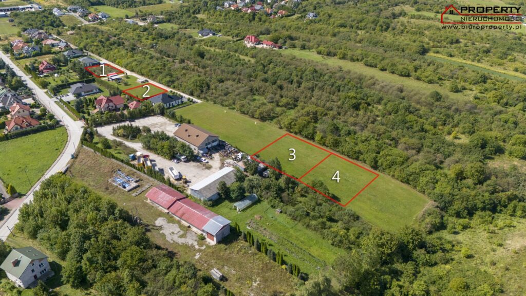 Działki budowlane 1000m² – 1211m² – Busko-Zdrój, ul. Pileckiego