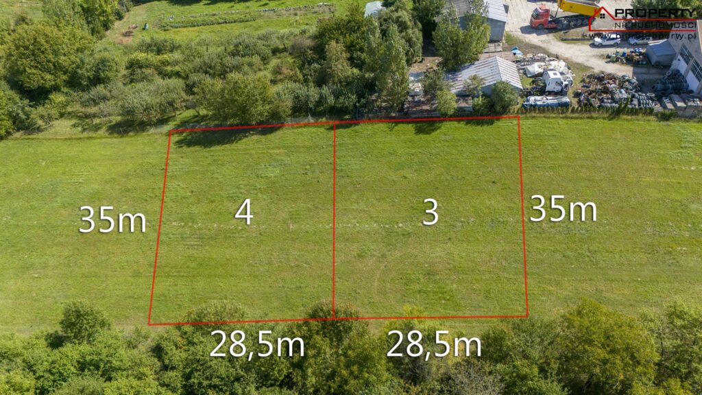 Działki budowlane 1000m² – 1211m² – Busko-Zdrój, ul. Pileckiego