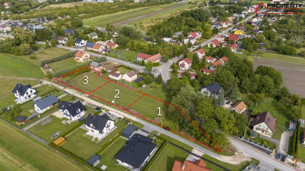 Działki budowlane w Siesławicach 1100m²-1285m² tuż obok Buska-Zdroju